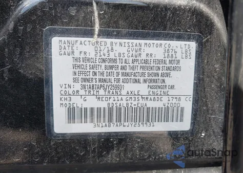 2018 Nissan Sentra S from USA, damaged, VIN 3N1AB7AP6JY259931